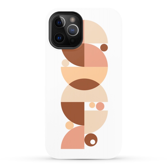 iPhone 12 Pro StrongFit Retro graphic Terracota by Martina