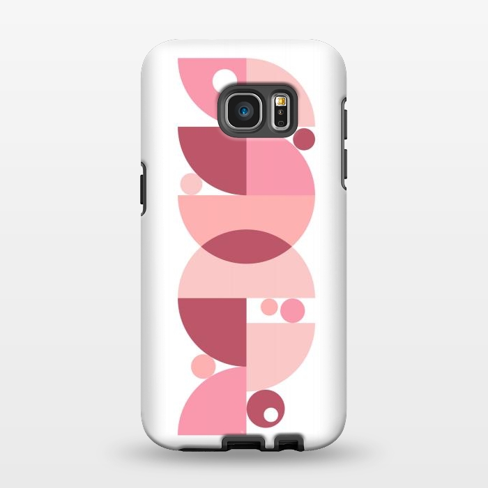 Galaxy S7 EDGE StrongFit Retro graphic Pink by Martina