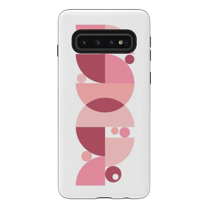 Galaxy S10 StrongFit Retro graphic Pink by Martina