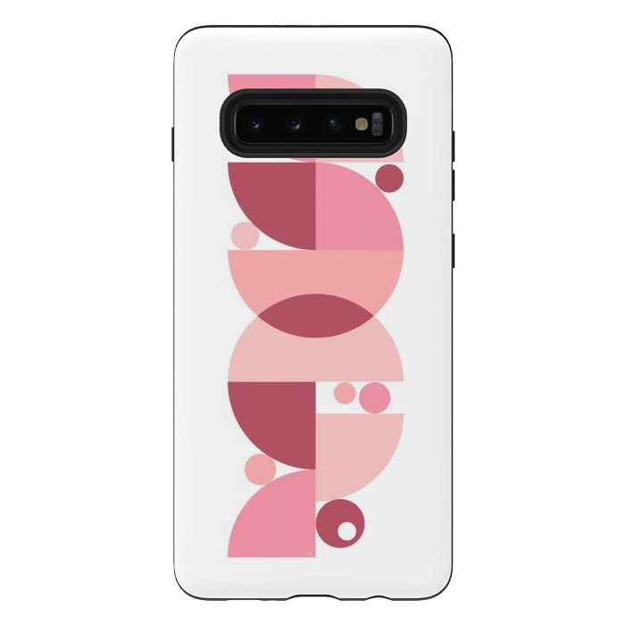 Galaxy S10 plus StrongFit Retro graphic Pink by Martina
