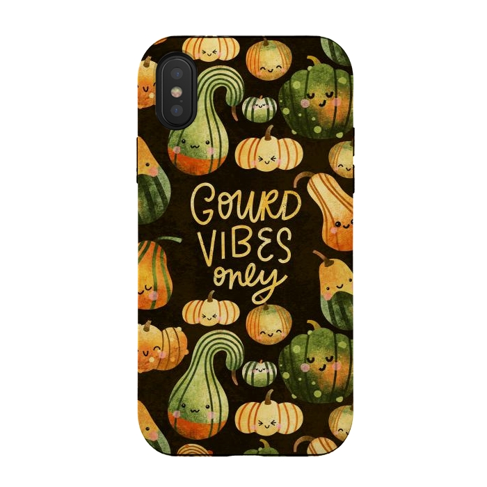 iPhone Xs / X StrongFit Gourd Vibes Only by Noonday Design