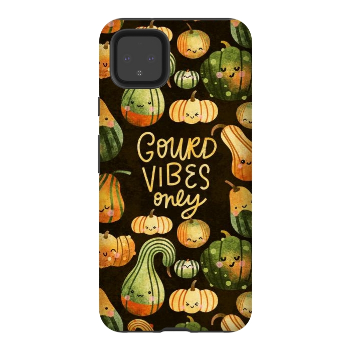 Pixel 4XL StrongFit Gourd Vibes Only by Noonday Design