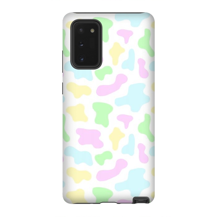 Galaxy Note 20 StrongFit Pastel Rainbow Cow Print by Julie Erin Designs