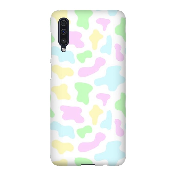 Galaxy A50 SlimFit Pastel Rainbow Cow Print by Julie Erin Designs
