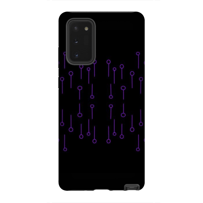 Galaxy Note 20 StrongFit Blue and black binary code design by Josie