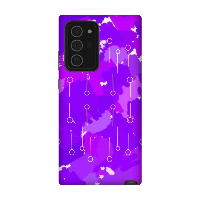 Galaxy Note 20 Ultra StrongFit Purple binary code patch design by Josie