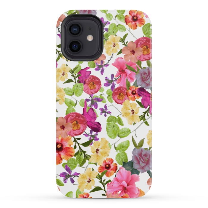 iPhone 12 mini StrongFit Zariya Flower Garden by Zala Farah