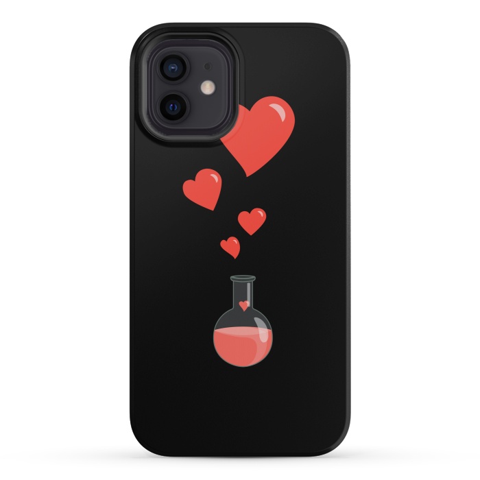 iPhone 12 mini StrongFit Flask Of Hearts Love Chemistry by Boriana Giormova