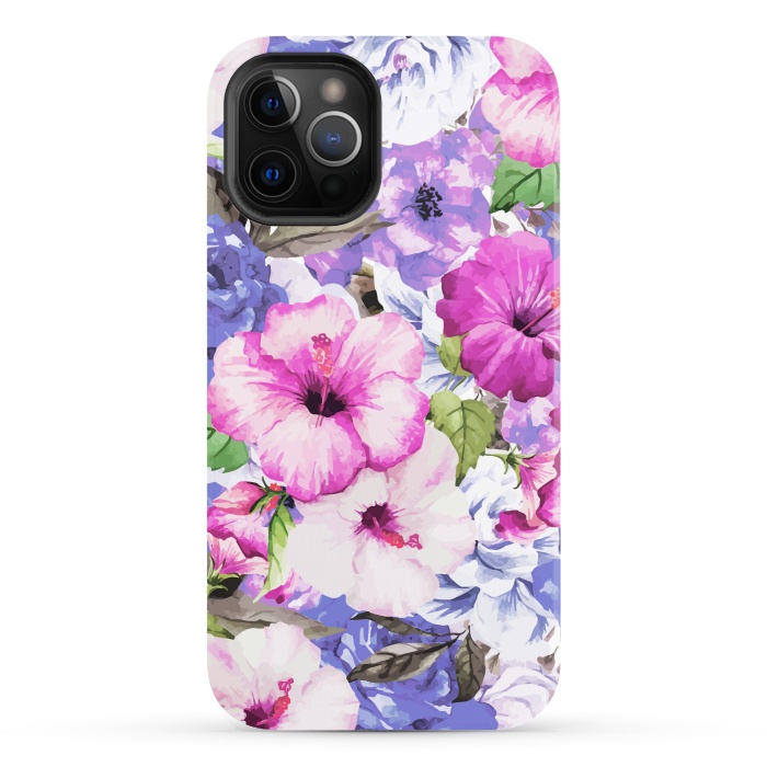 iPhone 12 Pro StrongFit Purple Blossom by Uma Prabhakar Gokhale
