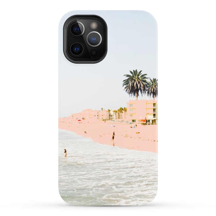 iPhone 12 Pro StrongFit Pink Beach by Uma Prabhakar Gokhale