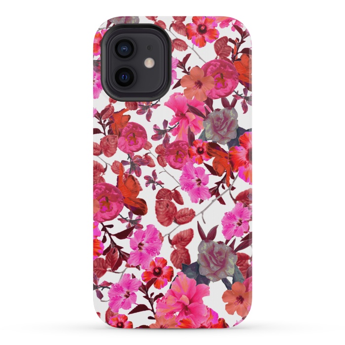 iPhone 12 mini StrongFit Zariya Flower Garden (Pink) by Zala Farah