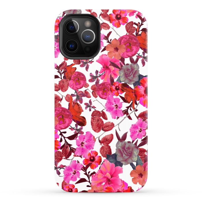 iPhone 12 Pro StrongFit Zariya Flower Garden (Pink) by Zala Farah
