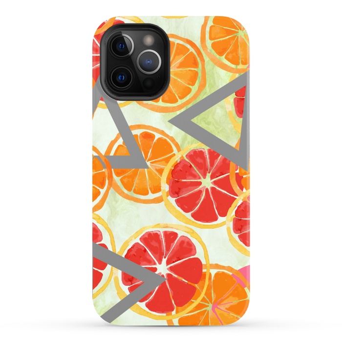 iPhone 12 Pro StrongFit Citrus Play by Allgirls Studio
