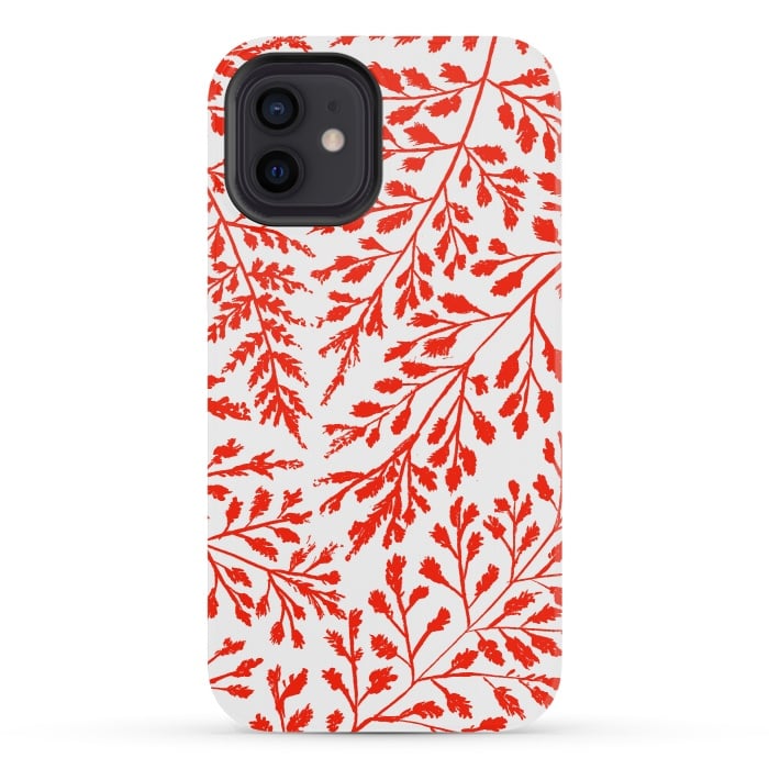 iPhone 12 mini StrongFit Foliage Red by Caitlin Workman