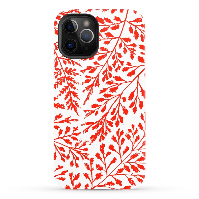 iPhone 12 Pro StrongFit Foliage Red by Caitlin Workman