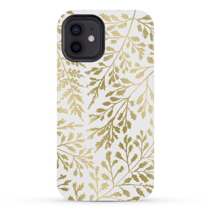 iPhone 12 mini StrongFit Foliage Gold by Caitlin Workman