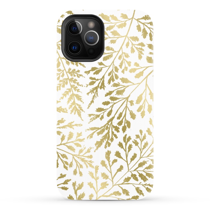 iPhone 12 Pro StrongFit Foliage Gold by Caitlin Workman