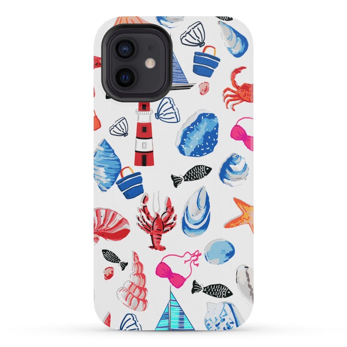 iPhone 12 mini StrongFit Beach Comber by MUKTA LATA BARUA