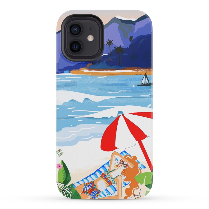 iPhone 12 mini StrongFit Beach Holiday 3 by MUKTA LATA BARUA