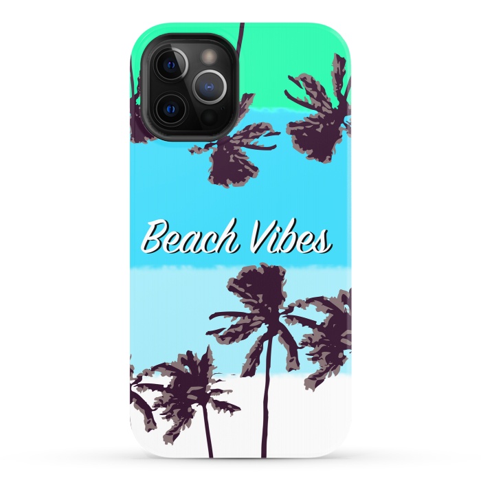 iPhone 12 Pro StrongFit Beach Vibes blue by MUKTA LATA BARUA