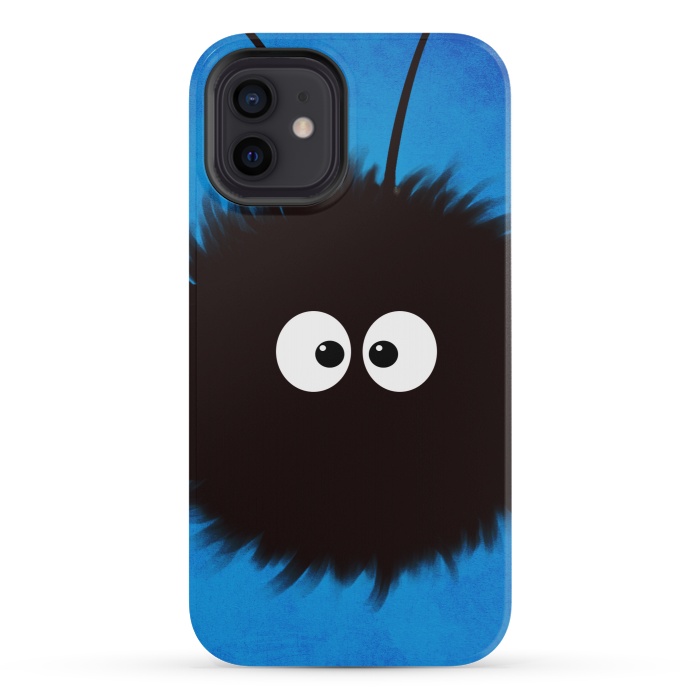 iPhone 12 mini StrongFit Blue Cute Dazzled Bug Character by Boriana Giormova