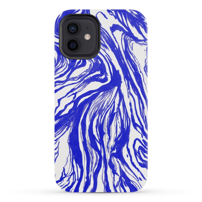 iPhone 12 mini StrongFit Marble Royal by Caitlin Workman
