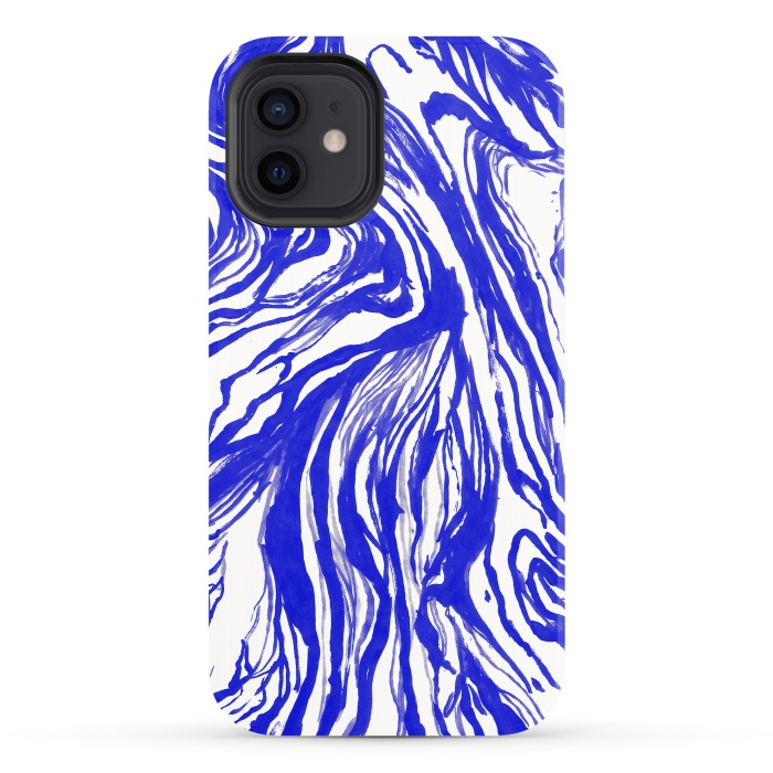 iPhone 12 StrongFit Marble Royal by Caitlin Workman
