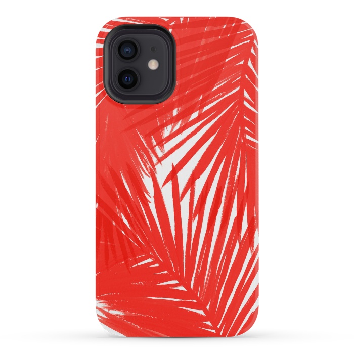 iPhone 12 mini StrongFit Red Palms by Caitlin Workman