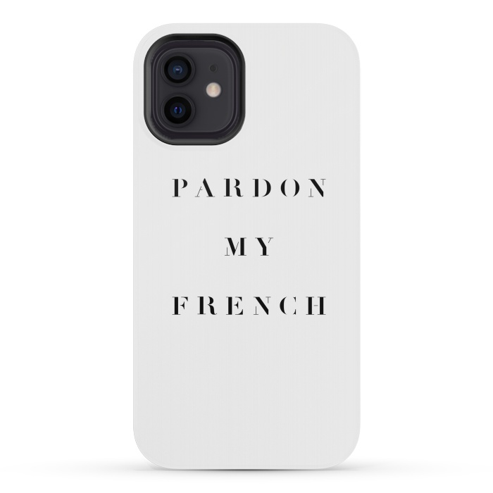 iPhone 12 mini StrongFit Pardon My French by Caitlin Workman