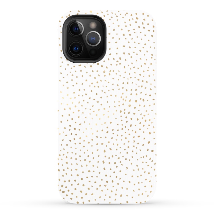 iPhone 12 Pro StrongFit Dotted Gold by Caitlin Workman
