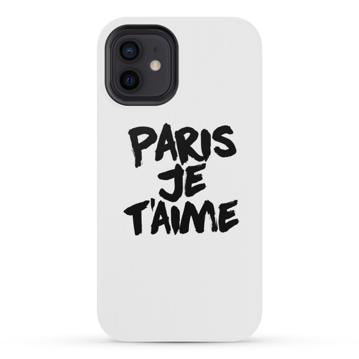 iPhone 12 mini StrongFit Paris, Je t'aime by Mitxel Gonzalez