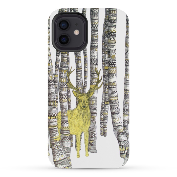 iPhone 12 mini StrongFit The Golden Stag by ECMazur 