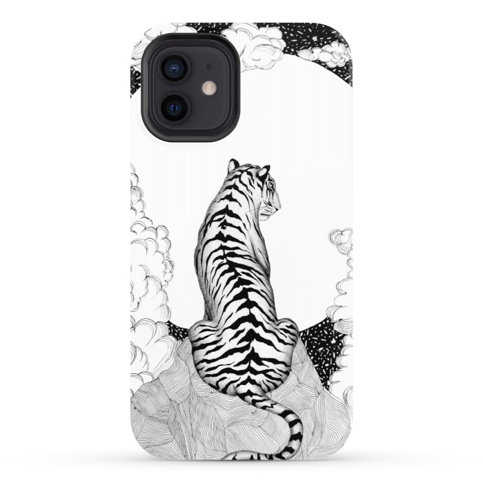 iPhone 12 StrongFit Tiger Moon by ECMazur 