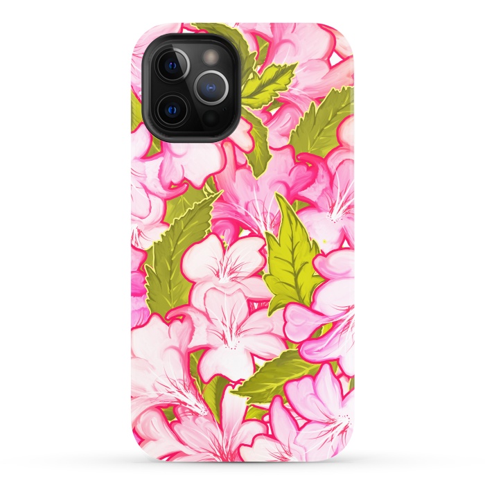 iPhone 12 Pro StrongFit Pink Wonder by Uma Prabhakar Gokhale
