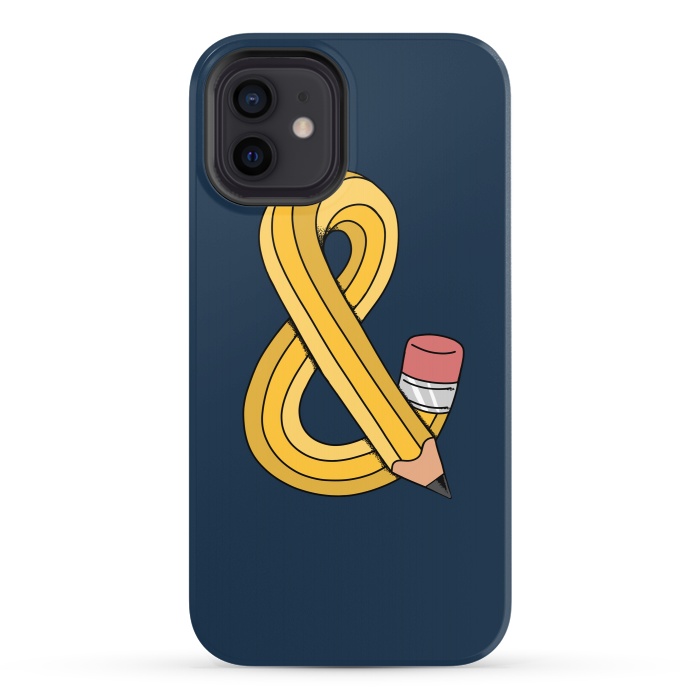 iPhone 12 StrongFit ampersand pencil by Coffee Man