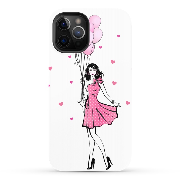 iPhone 12 Pro StrongFit Girl with balloons by Martina