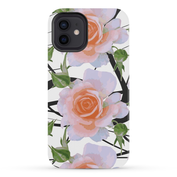 iPhone 12 mini StrongFit Swiggles + Florals by Zala Farah