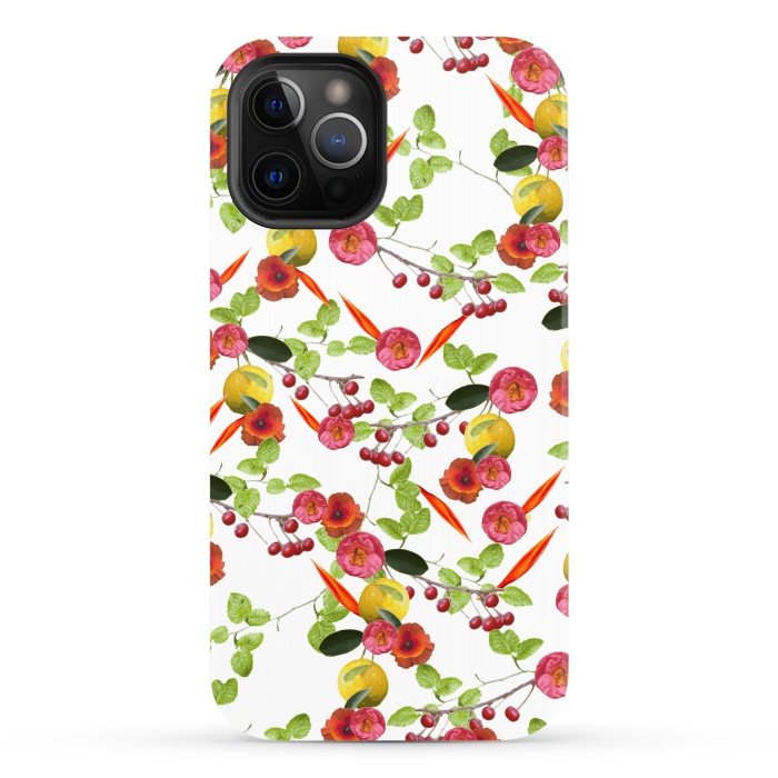 iPhone 12 Pro StrongFit Fruity Flora by Zala Farah