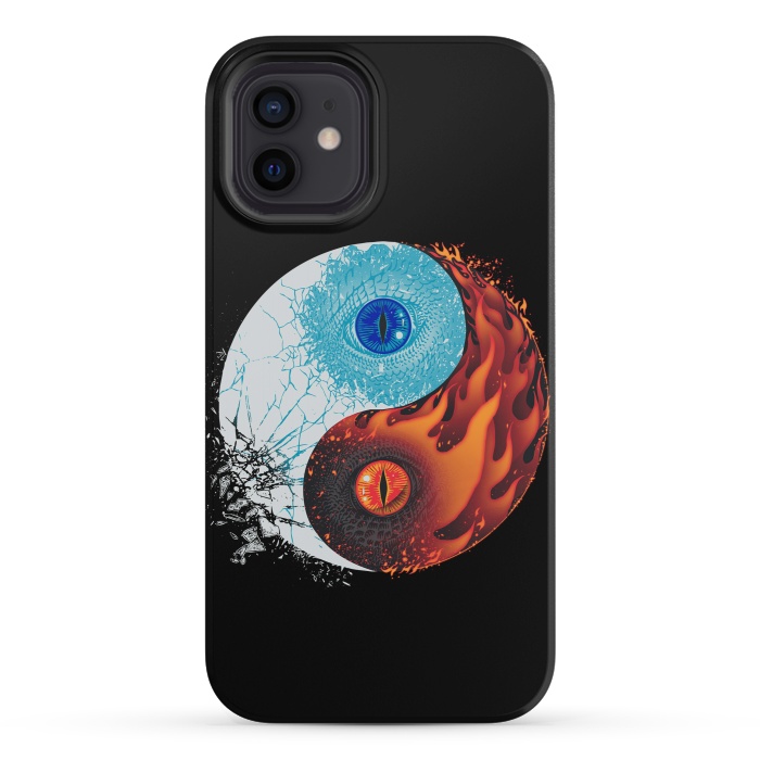 iPhone 12 mini StrongFit Ice and Fire by Branko Ricov