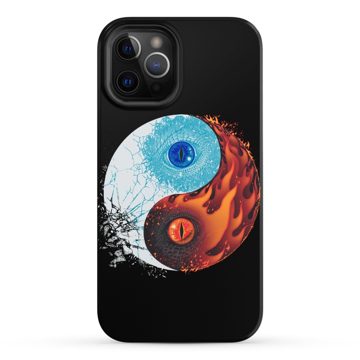 iPhone 12 Pro StrongFit Ice and Fire by Branko Ricov