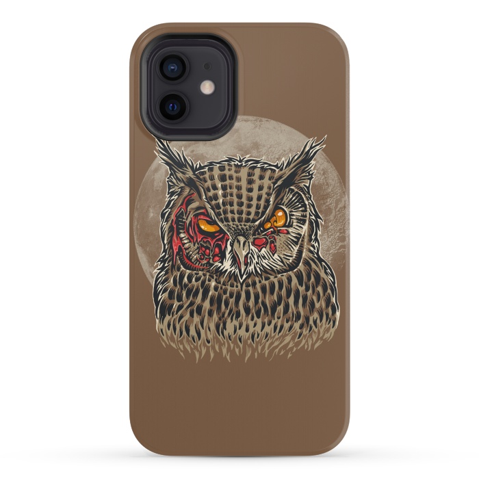 iPhone 12 mini StrongFit Zombie Owl by Branko Ricov