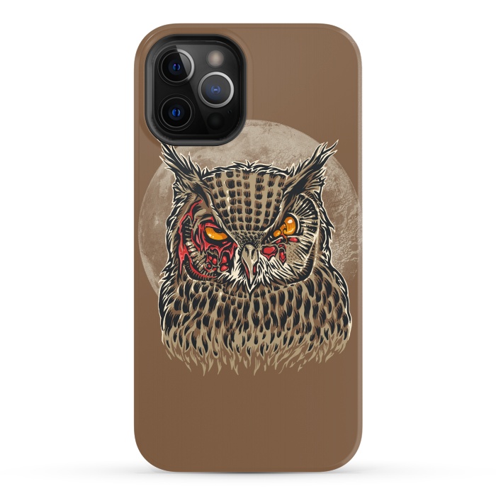 iPhone 12 Pro StrongFit Zombie Owl by Branko Ricov