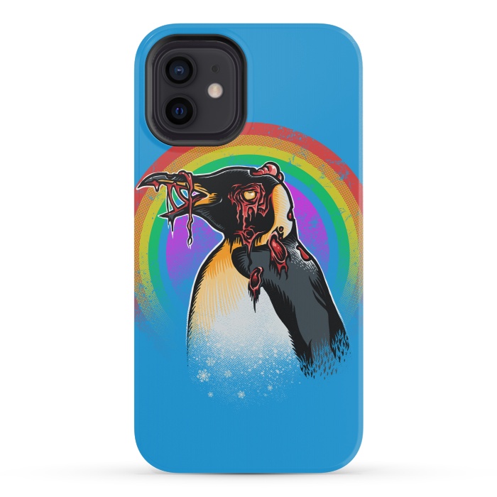 iPhone 12 mini StrongFit Zombie Penguin by Branko Ricov