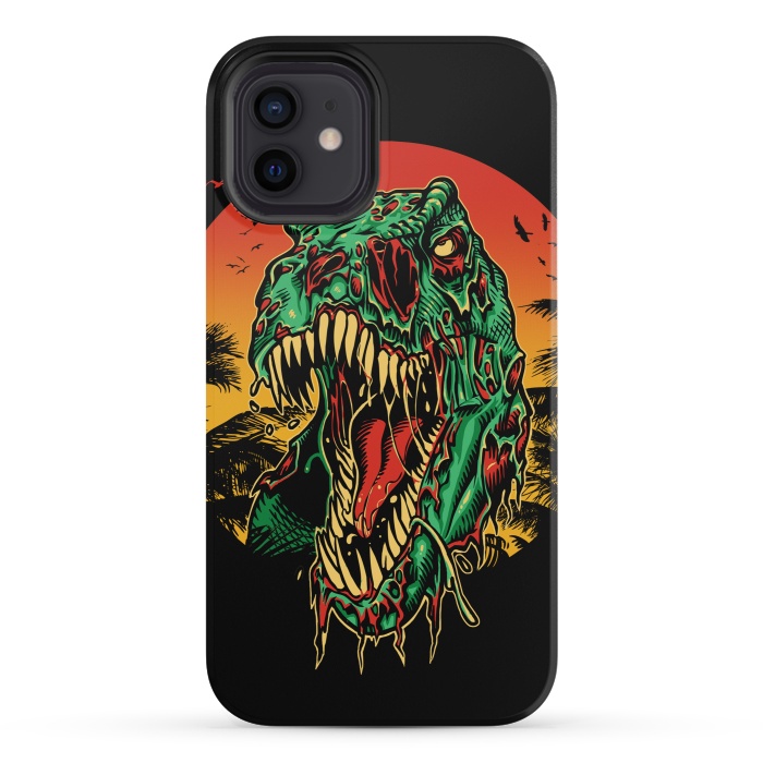 iPhone 12 mini StrongFit Zombie T-Rex by Branko Ricov