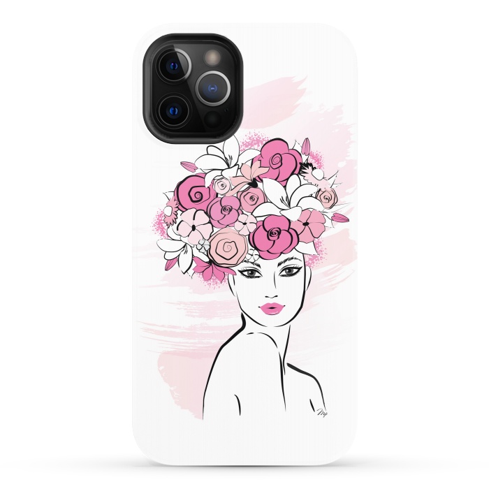 iPhone 12 Pro StrongFit Flower Crown Girl by Martina