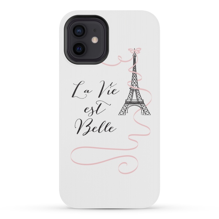 iPhone 12 mini StrongFit Eiffel Tower Quote by Martina