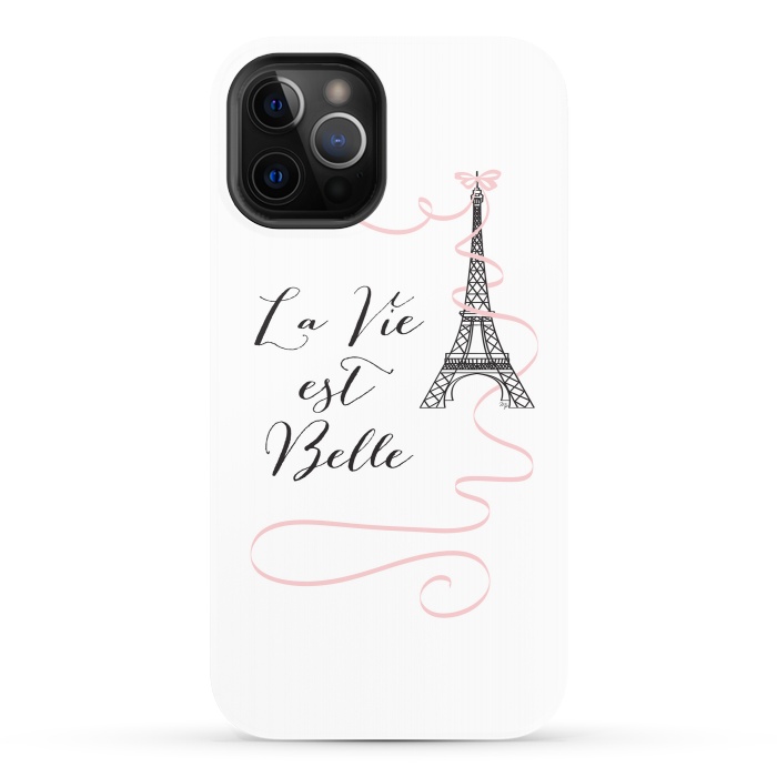 iPhone 12 Pro StrongFit Eiffel Tower Quote by Martina