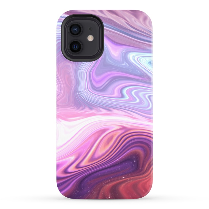 iPhone 12 StrongFit Purple Marble by Martina