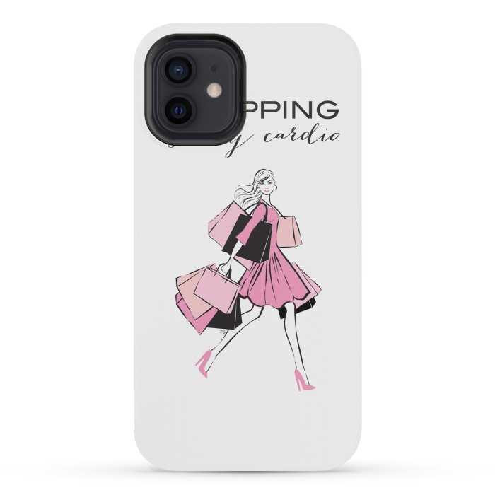 iPhone 12 mini StrongFit Shopping Girl by Martina