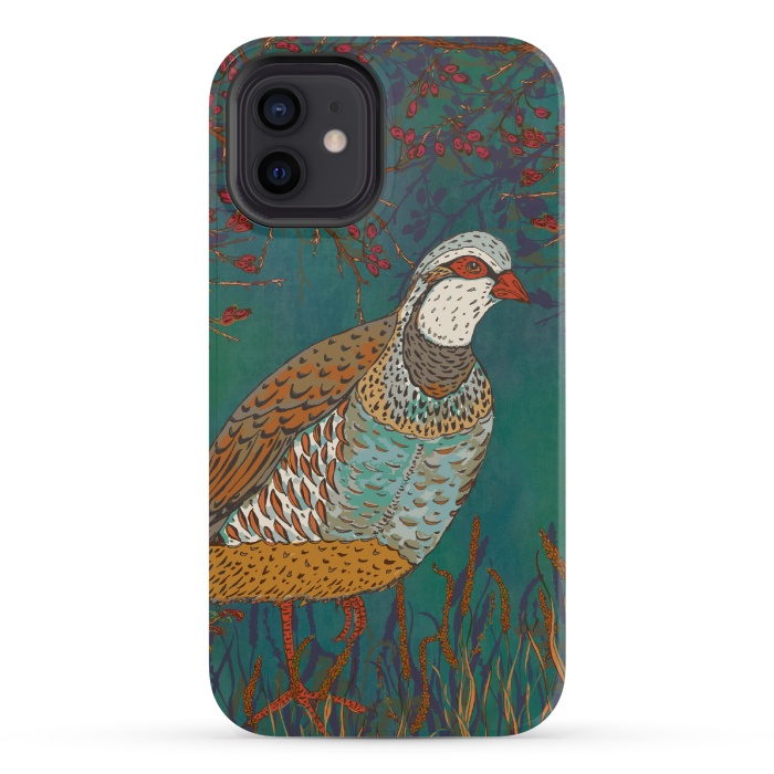 iPhone 12 mini StrongFit Partridge by Lotti Brown